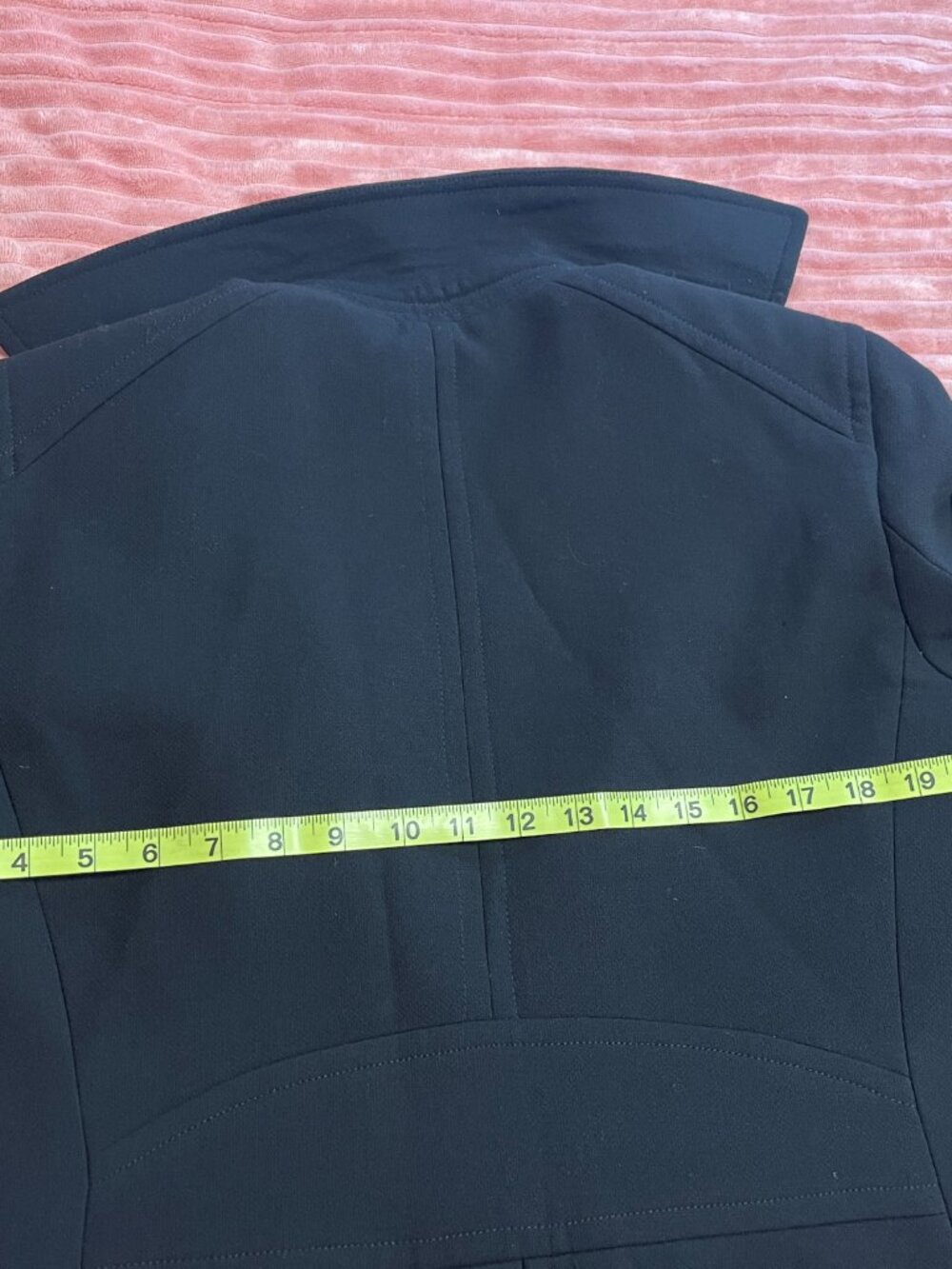 Talbots Black Double Breasted Military Knit Blazer Jacket Crest Buttons 14 - Picture 9 of 9